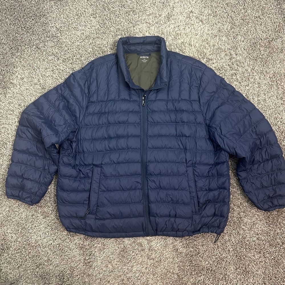 Solaris Vest Mens Big 3X Blue Down Packable Puffer Jacket Lightweight Outdoor